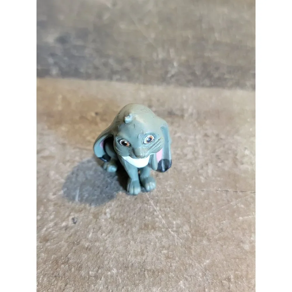 Mini gray‎ rabbit bunny toy figure doll accessory